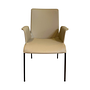 Walter Knoll Liz 1314 Armchair, Beige Leather, Bronze Frame 0