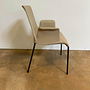 Walter Knoll Liz 1314 Armchair, Beige Leather, Bronze Frame 2