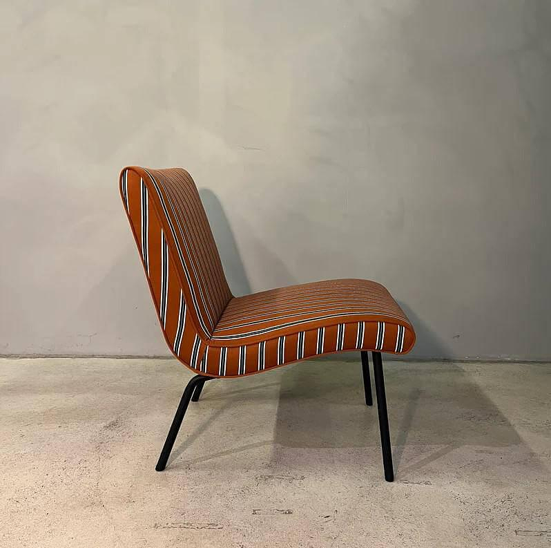 Walter Knoll Sessel 607-10R Stoff Tiebreak Braun 2