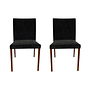 Walter Knoll Jason Lite 1900 Stuhl Stoff Dunkelblau Nussbaum 0