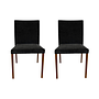 Walter Knoll Jason Lite 1900 Stuhl Stoff Dunkelblau Nussbaum 7