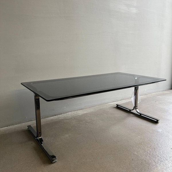 Walter Knoll Schreibtisch Berlin Tisch Rauchglas Schwarz 13