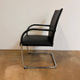 Walter Knoll Freischwinger George 1572 Black Leather Round 1