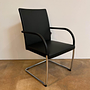 Walter Knoll Freischwinger George 1572 Black Leather Round 3