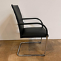 Walter Knoll Freischwinger George 1572 Black Leather Round 10