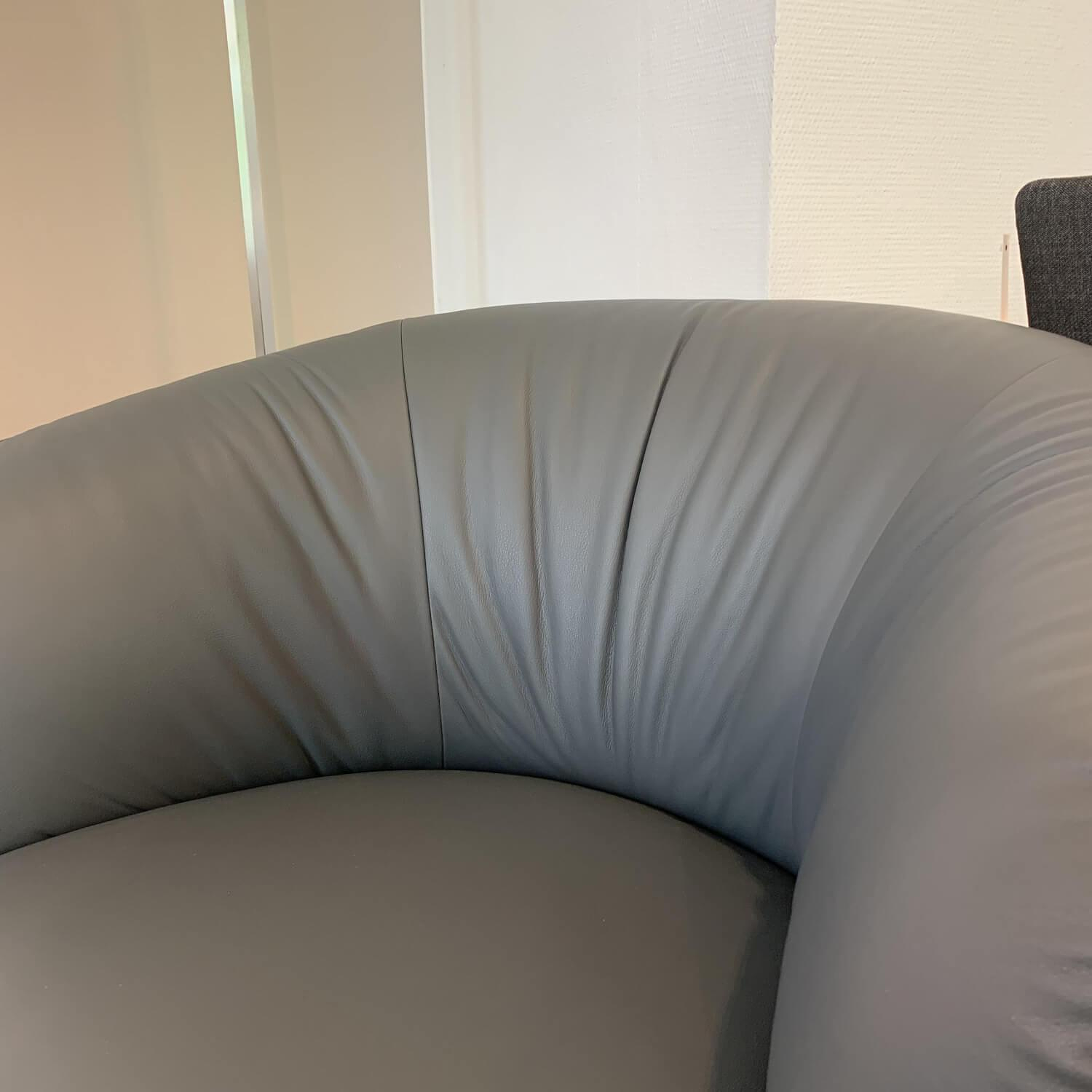 Walter Knoll Armchair Ishino 195-10 Leather Basalt Gray 2