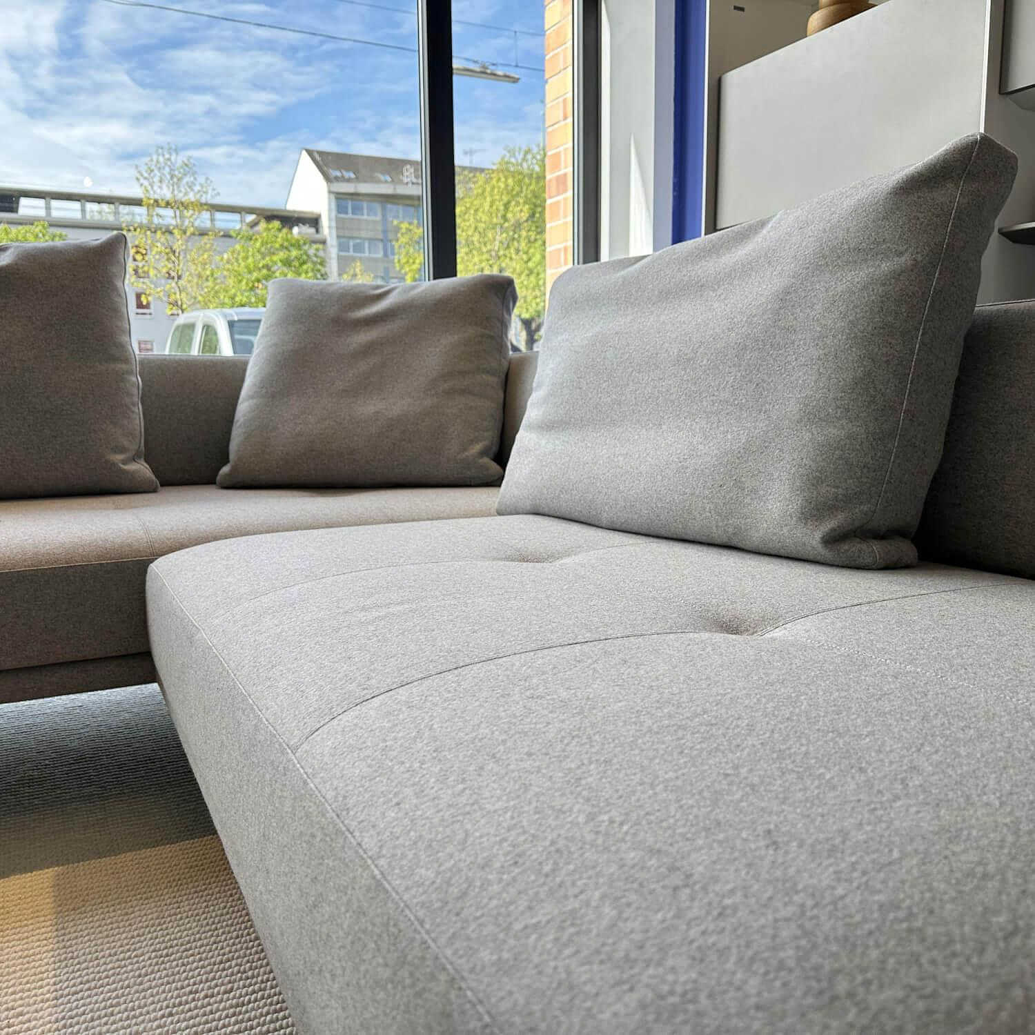 Walter Knoll Prime Time Corner Sofa Fabric Light Gray 4