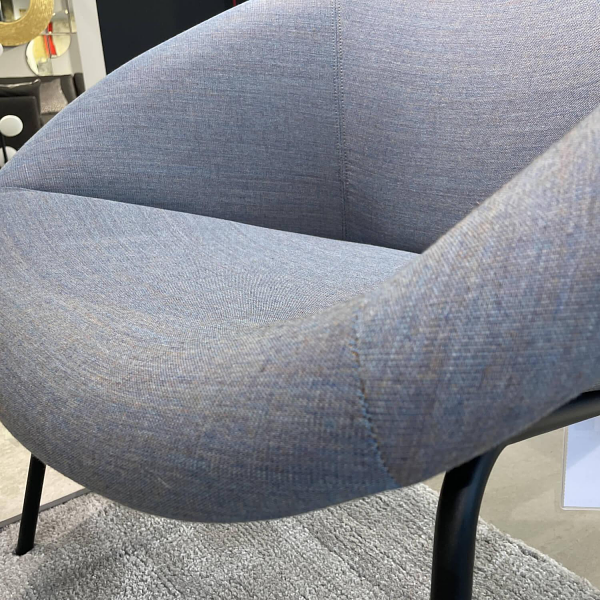 Walter Knoll Sessel 369-10 Stoff Grau 6