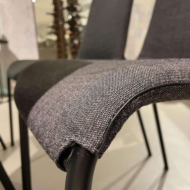 Walter Knoll Liz 1302 Chair Set Fabric Chocolate 9