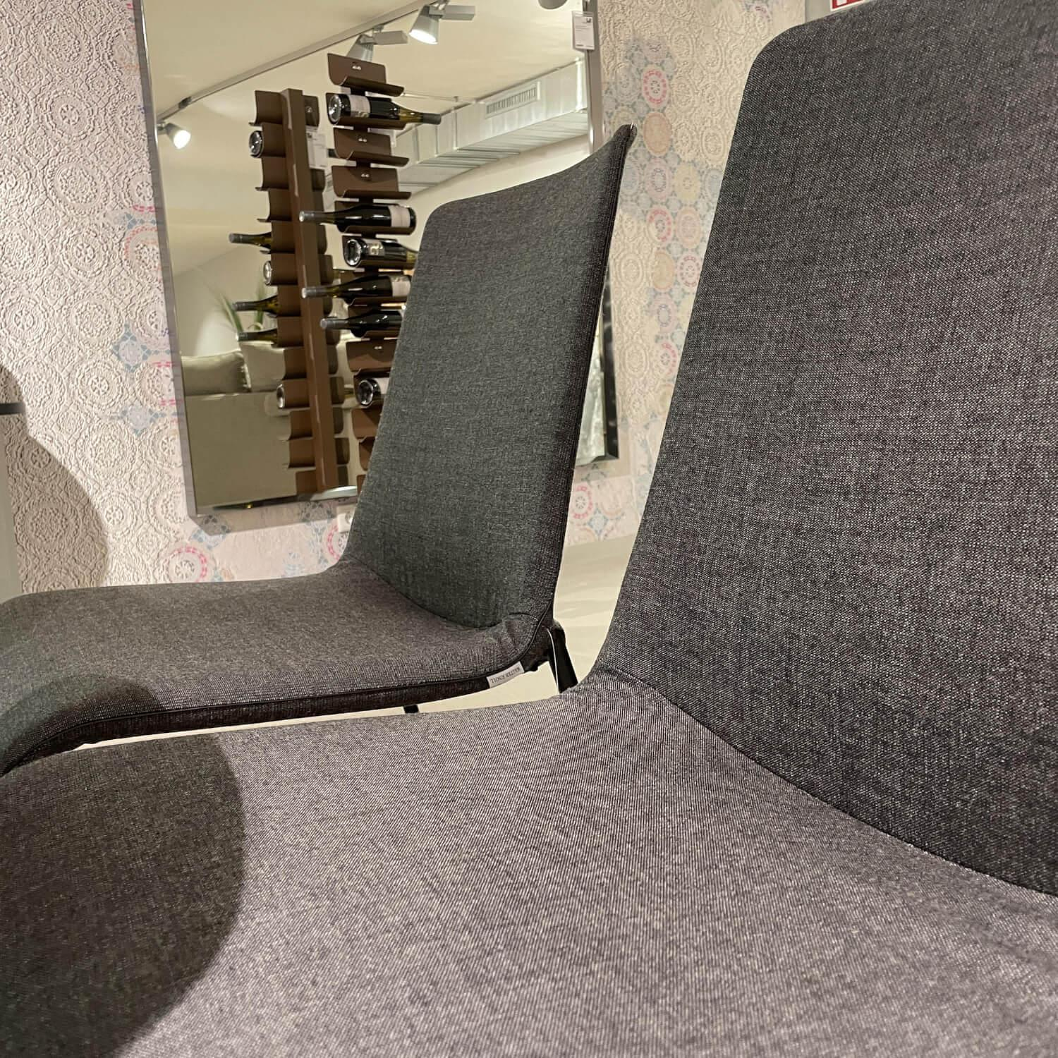 Walter Knoll Liz 1302 Stuhl Set Stoff Chocolate 5