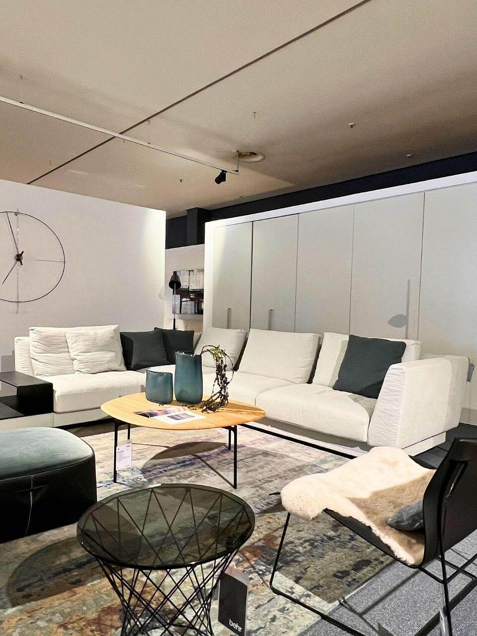 Walter Knoll Grand Suite Stoff Creme Ablage Leder 4