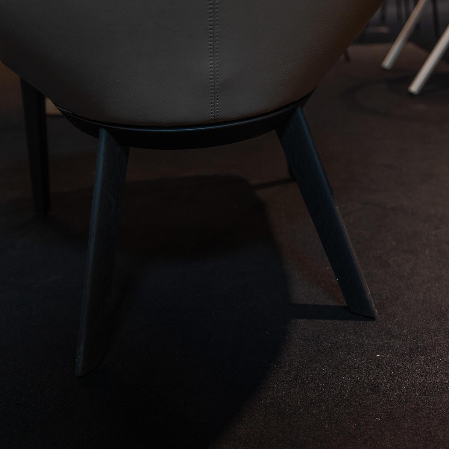 Walter Knoll Sheru Armchair Grey Fabric Oak 1
