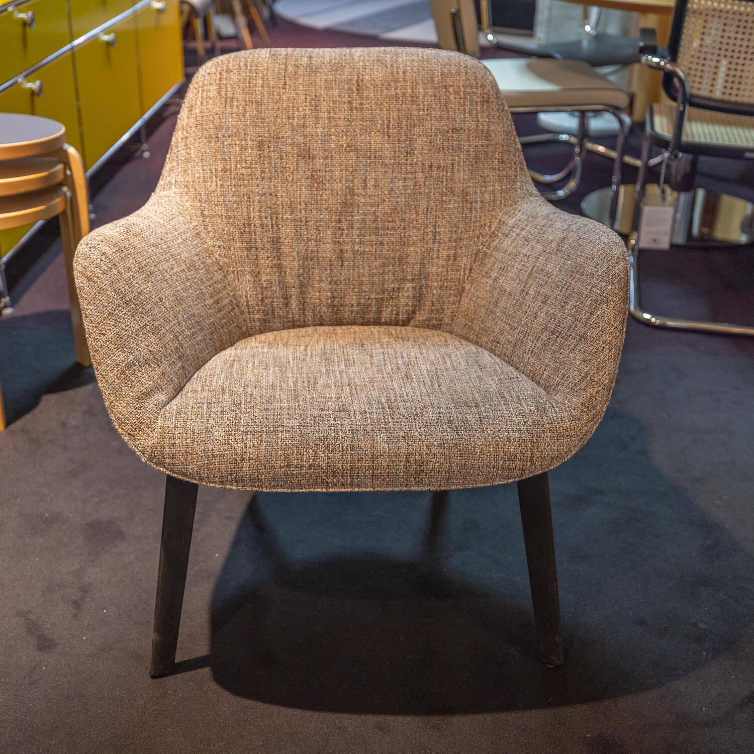 Walter Knoll Sheru Armchair Grey Fabric Oak 9