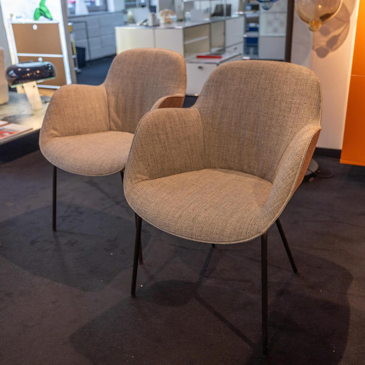 Walter Knoll Sheru Armchair Fabric Pebble Gray 5