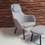 Vitra HAL Lounge Chair Stoff Credo Grau Ottoman 0