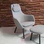 Vitra HAL Lounge Chair Stoff Credo Grau Ottoman 7