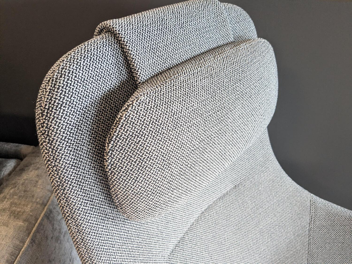Vitra HAL Lounge Chair Stoff Credo Grau mit Hocker 1