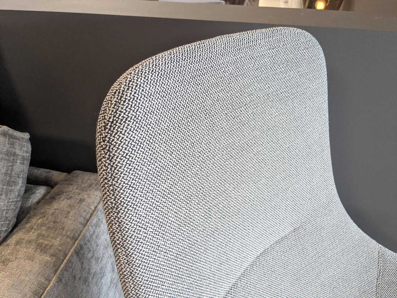 Vitra HAL Lounge Chair Stoff Credo Grau mit Hocker 5