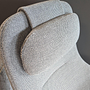 Vitra HAL Lounge Chair Stoff Credo Grau mit Hocker 11