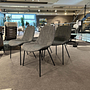 Walter Knoll 4er Set Sheru Stühle Stoff Grau Metall Schwarz 7