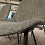 Walter Knoll 4er Set Sheru Stühle Stoff Grau Metall Schwarz 4