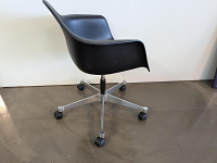 Eames Plastic Armchair PACC Fabric Checker Black White 11