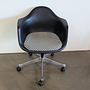 Eames Plastic Armchair PACC Fabric Checker Black White 10