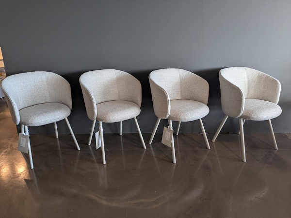 4er-Set Mikado Sessel Stoff Savana Sand Melange Creme 9