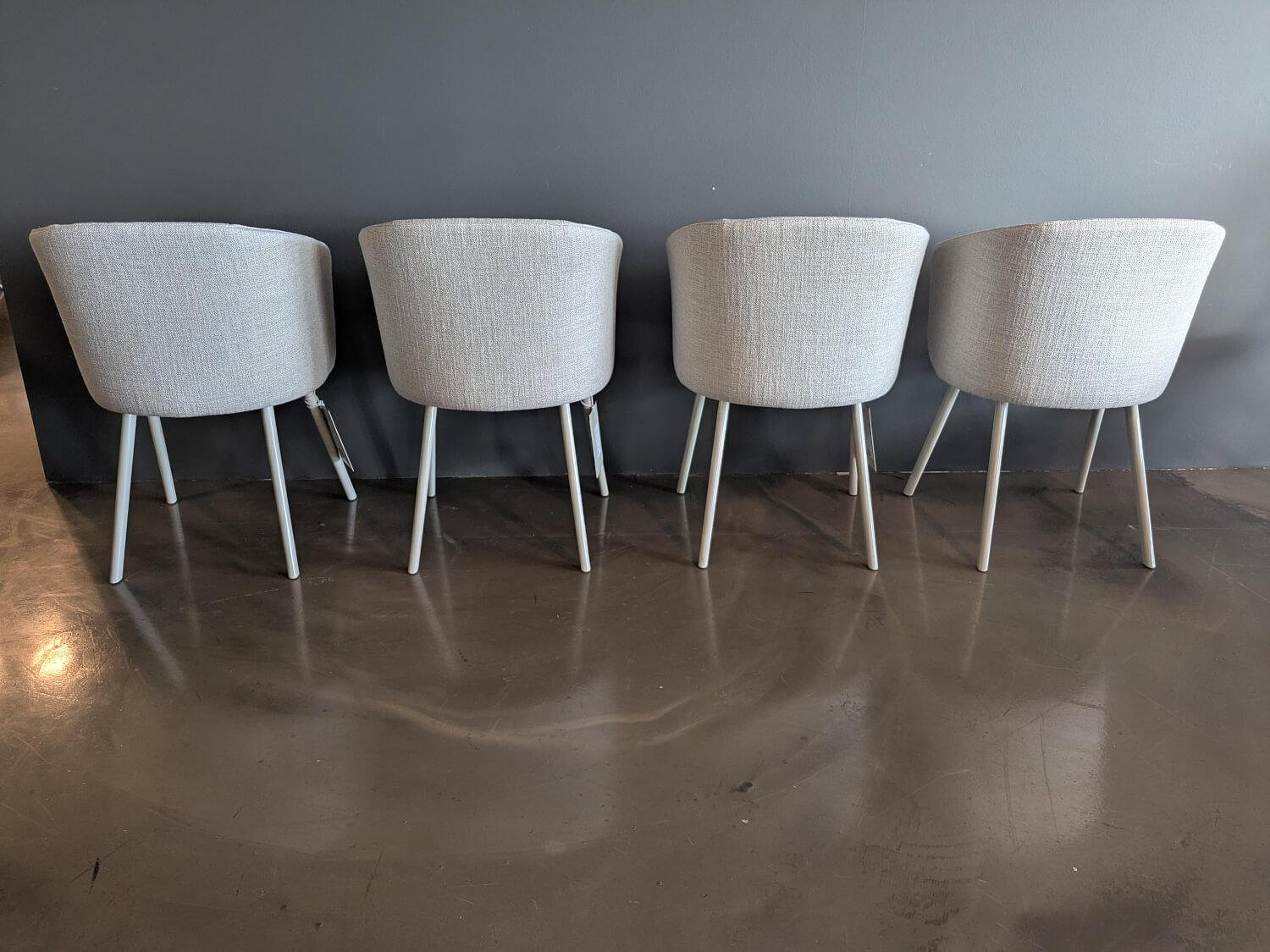 4er-Set Mikado Sessel Stoff Savana Sand Melange Creme 1
