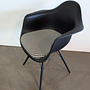 Eames Kunststoff-Sessel DAW Stoff Checker 01 Schwarz Weiß 8
