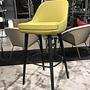 Walter Knoll Barhocker 376 Leder Pistazie Gestell Eiche 10