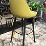 Walter Knoll Barhocker 376 Leder Pistazie Gestell Eiche 14