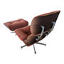 Vitra Sessel Lounge Chair Stoff Calma Brandy Rot mit Ottoman 7