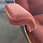 Vitra Sessel Lounge Chair Fabric Calma Brandy Red with Ottoman 9