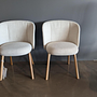 Vitra Mikado Seitenstuhl Stoff Beige Melange Eiche 13