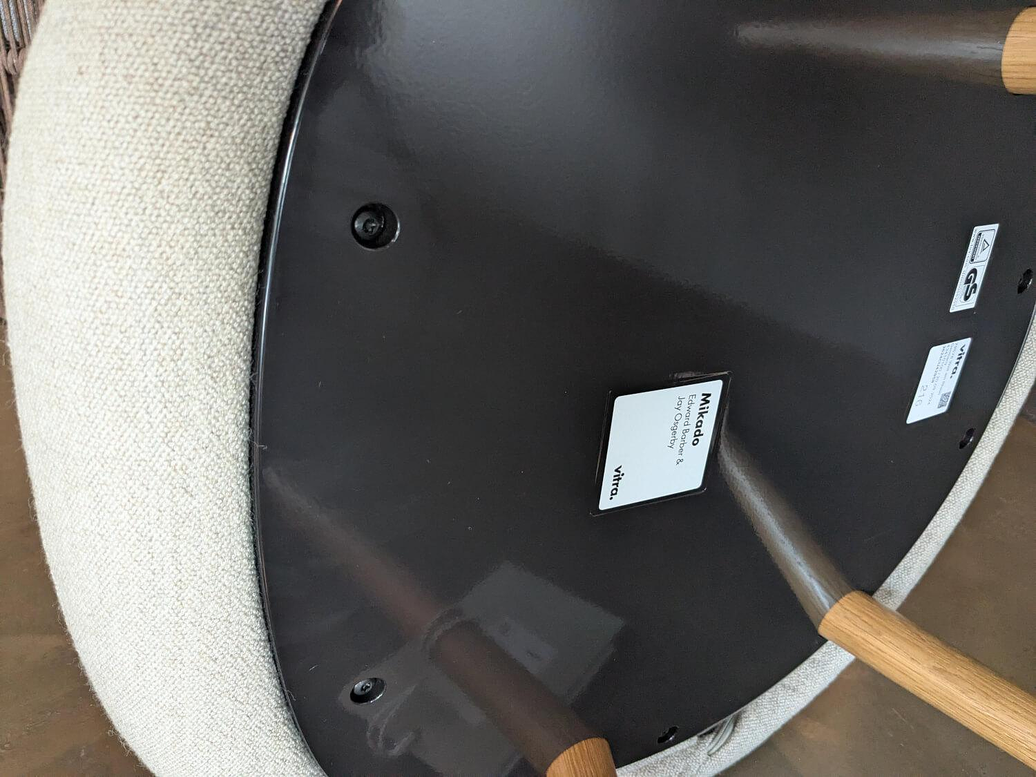 Vitra Mikado Seitenstuhl Stoff Beige Melange Eiche 4