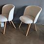 Vitra Mikado Seitenstuhl Stoff Beige Melange Eiche 2
