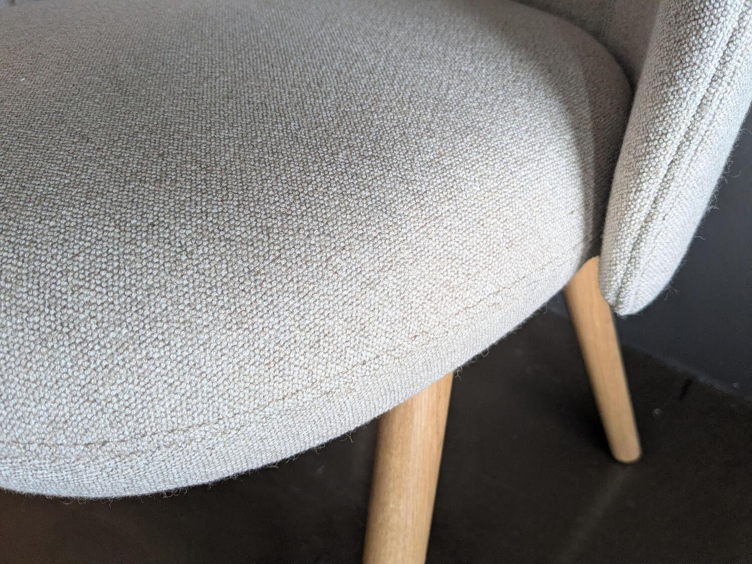 Vitra Mikado Seitenstuhl Stoff Beige Melange Eiche 5