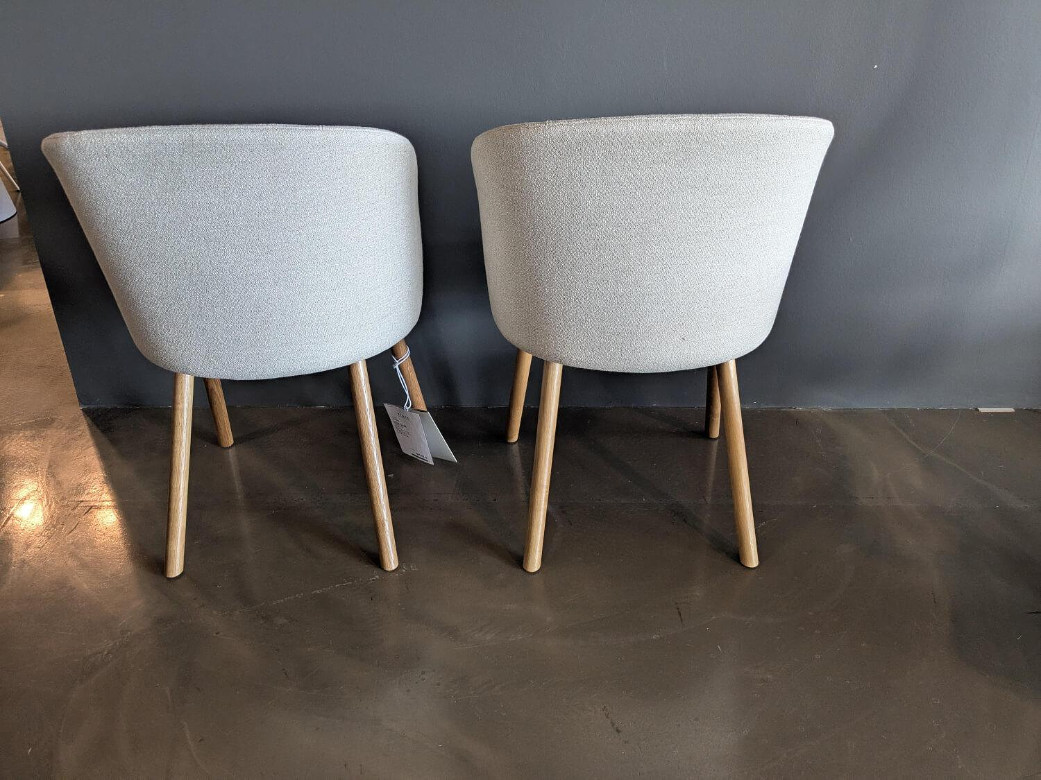 Vitra Mikado Seitenstuhl Stoff Beige Melange Eiche 3