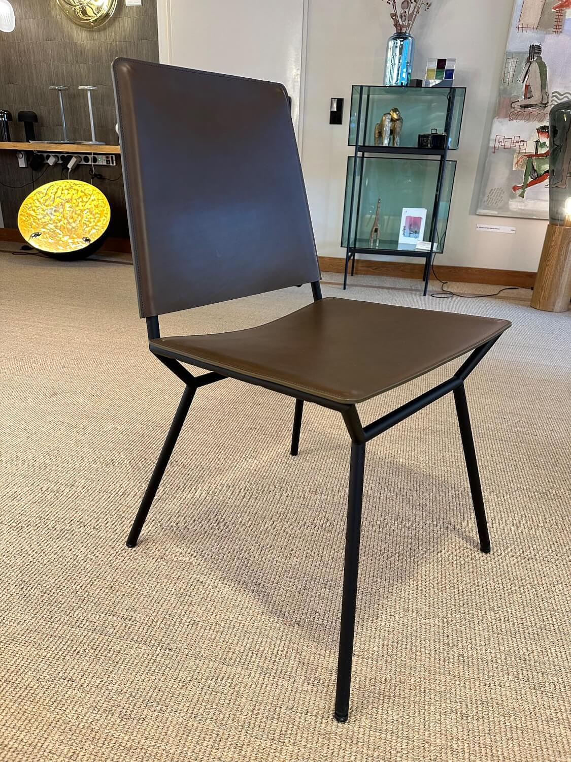 Walter Knoll Aisuu 1220 Stuhl Leder Metall Braun 2