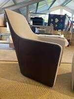 Walter Knoll Sessel Foster 520-10C Flanell Grau mit Hocker 12