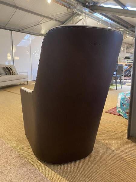 Walter Knoll Sessel Foster 520-10C Flanell Grau mit Hocker 13