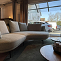Walter Knoll Ecksofa Maaru Stoff Safire Sage Grün mit Kissen 8