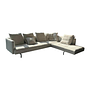 Muud Ecksofa Stoff Weave 7757 Pearl Textil Creme 0