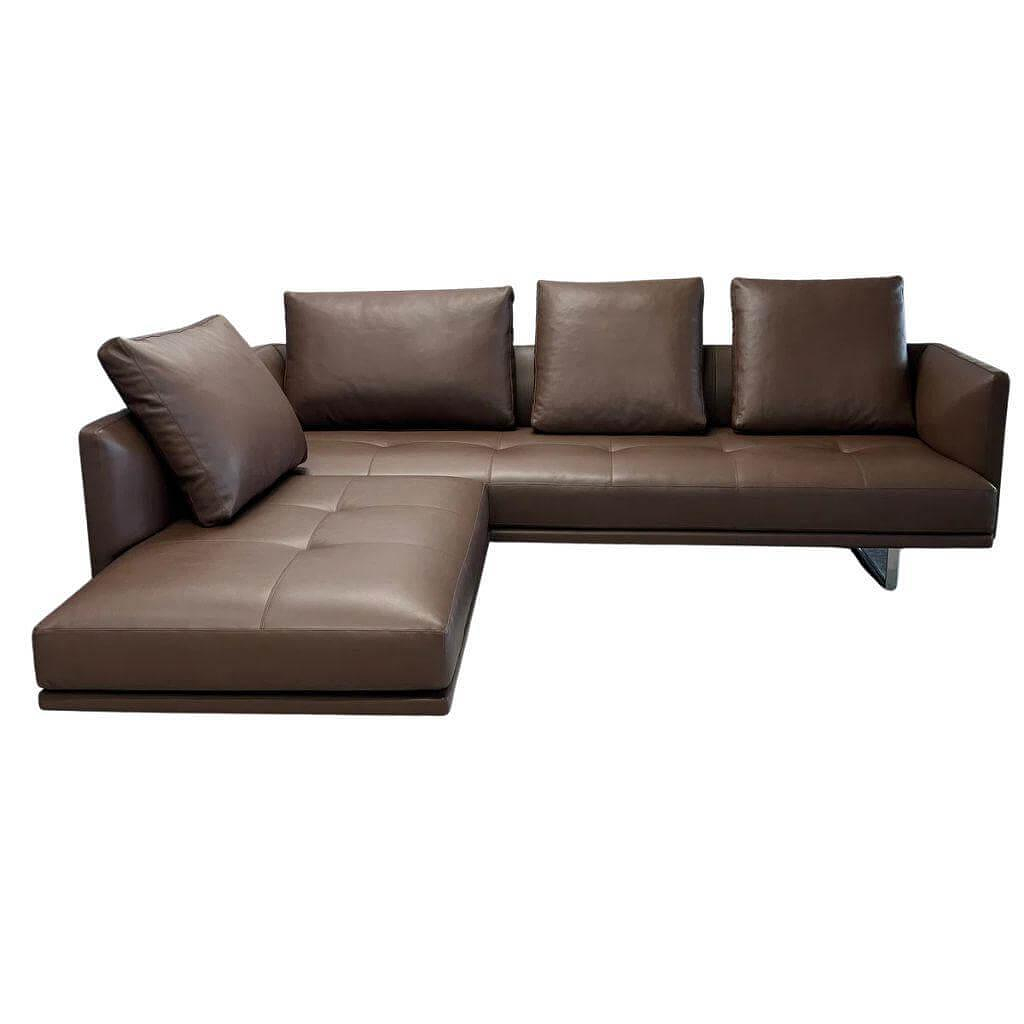 Walter Knoll Prime Time Ecksofa Leder Elen Toffee Braun 3