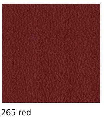 Shell armchair FK Leather Congress Red Frame Aluminum 6