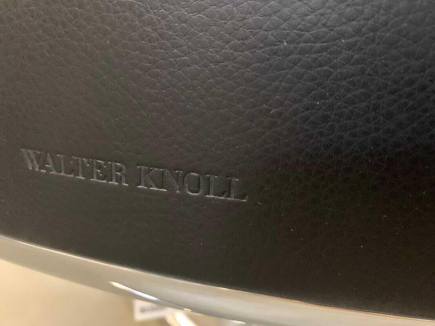 Sessel Leadchair Leder Elen 65 Schwarz Aluminium 1
