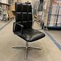 Sessel Leadchair Leder Elen 65 Schwarz Aluminium 7