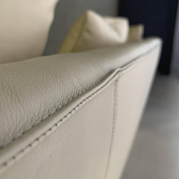 Walter Knoll Sofa Ishino Elen Leder 1391 Leinen Grün 11