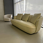 Walter Knoll Sofa Ishino Elen Leder 1391 Leinen Grün 13